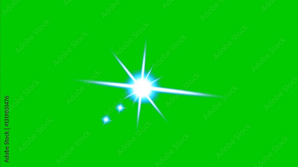 Blue flash star light animation on a green screen background. Glowing, sparkling effect with smooth motion, perfect for VFX, overlays, and dynamic visual effects Blue flash star light animation on a green screen background. Glowing, sparkling effect with smooth motion, perfect for VFX, overlays, and dynamic visual effects