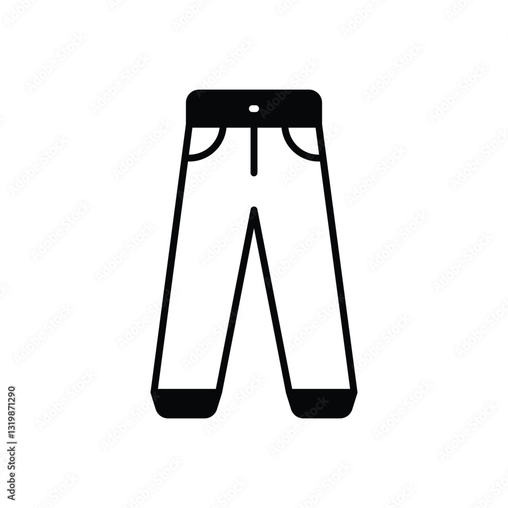 Trousers Vector icon Trousers Vector icon