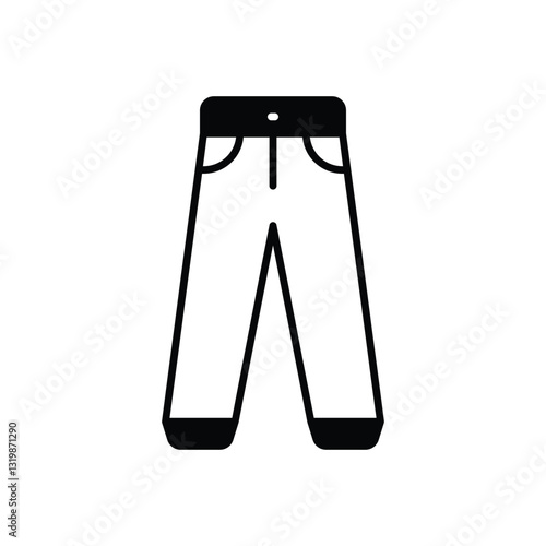 Trousers Vector icon