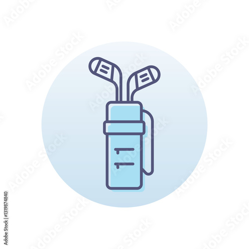 Golf Bag Vector icon