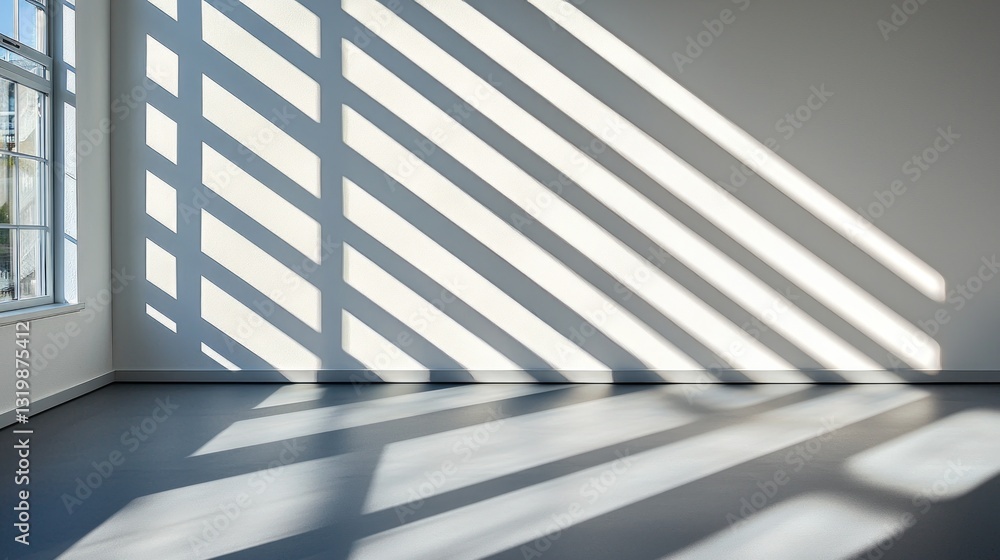 Natural Light and Shadow Play in Minimalist Interior Space Natural Light and Shadow Play in Minimalist Interior Space