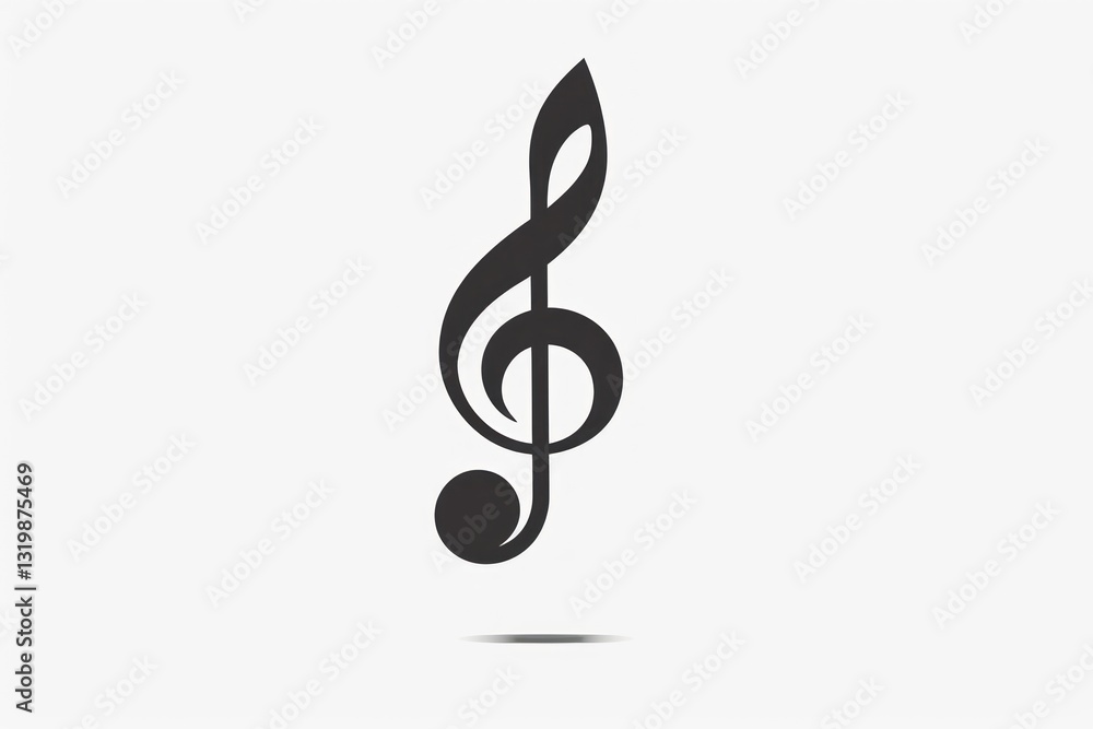 Music Note Icon Treble Clef Symbol for Musical Themes and Design Projects Music Note Icon Treble Clef Symbol for Musical Themes and Design Projects