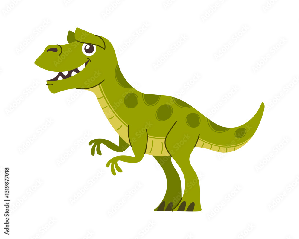 Fototapeta premium Tyrannosaurus rex cute cartoon character