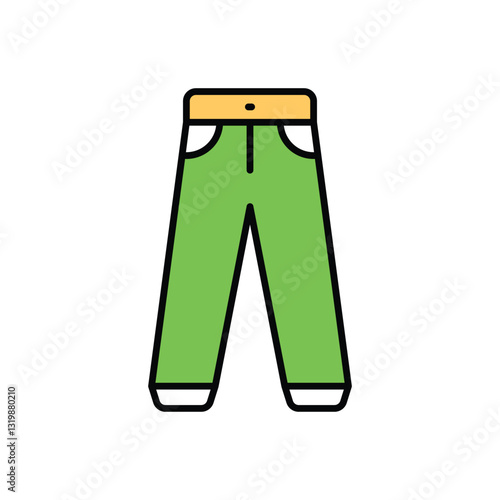 Trousers Vector icon