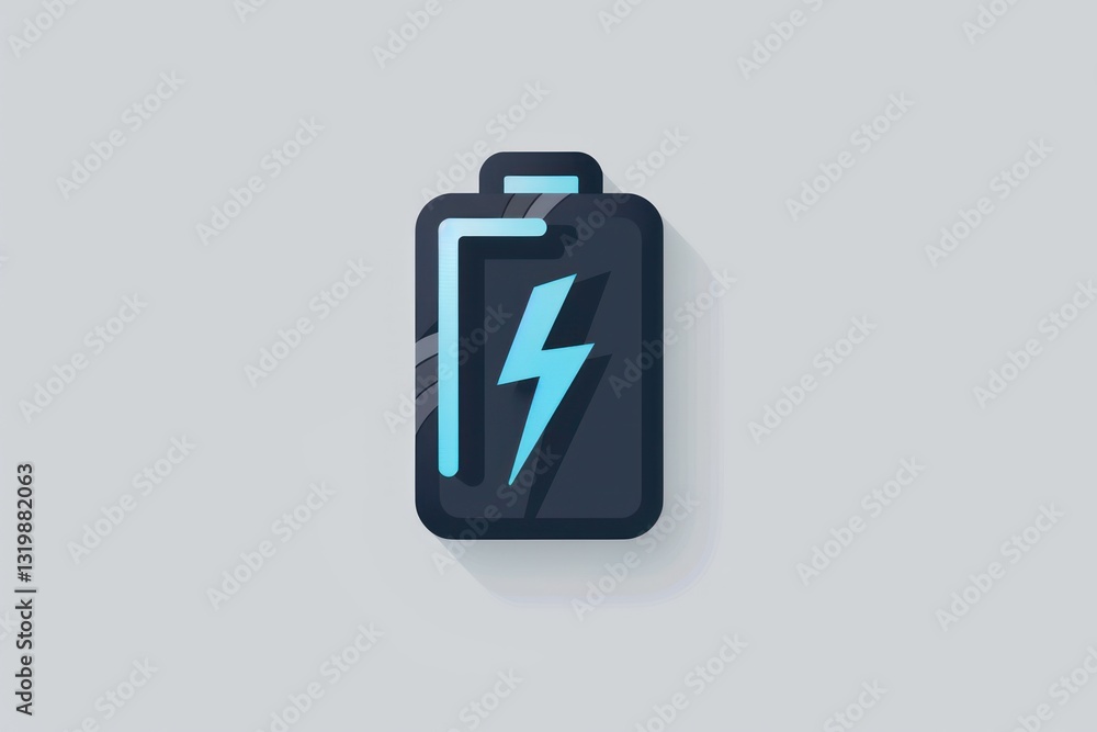 Battery Icon with Lightning Bolt Modern Minimalist Design for Technology and Energy Concepts Battery Icon with Lightning Bolt Modern Minimalist Design for Technology and Energy Concepts