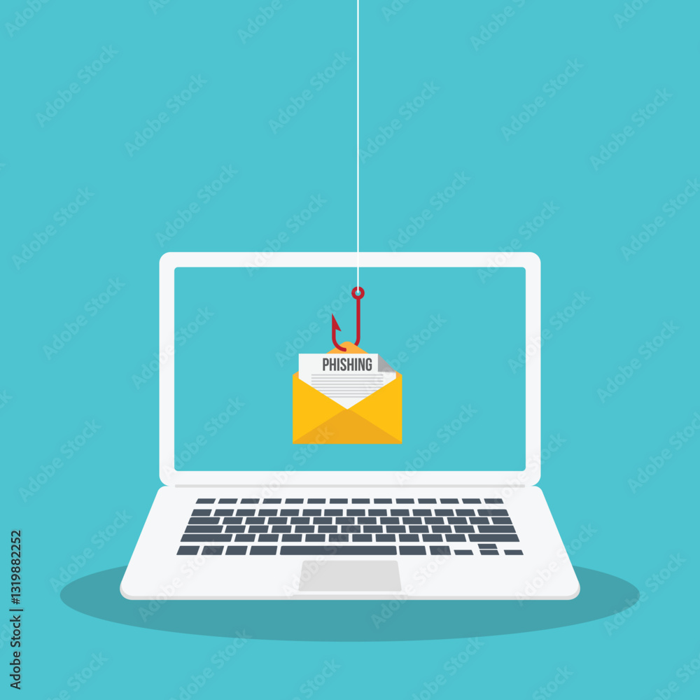 Email / envelope spam. Virus, malware, email fraud, e-mail spam, phishing scam, hacker attack concept. Vector illustration Email / envelope spam. Virus, malware, email fraud, e-mail spam, phishing scam, hacker attack concept. Vector illustration