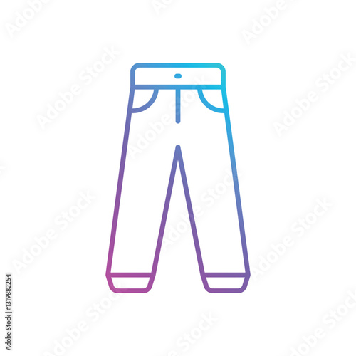 Trousers Vector icon