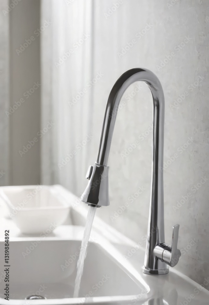 Water coming out of a tap Water coming out of a tap