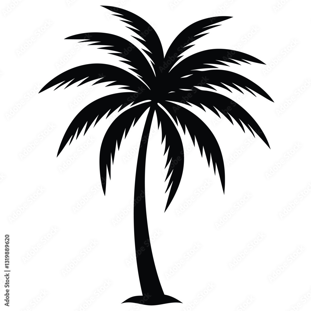 Obraz premium palm tree silhouette