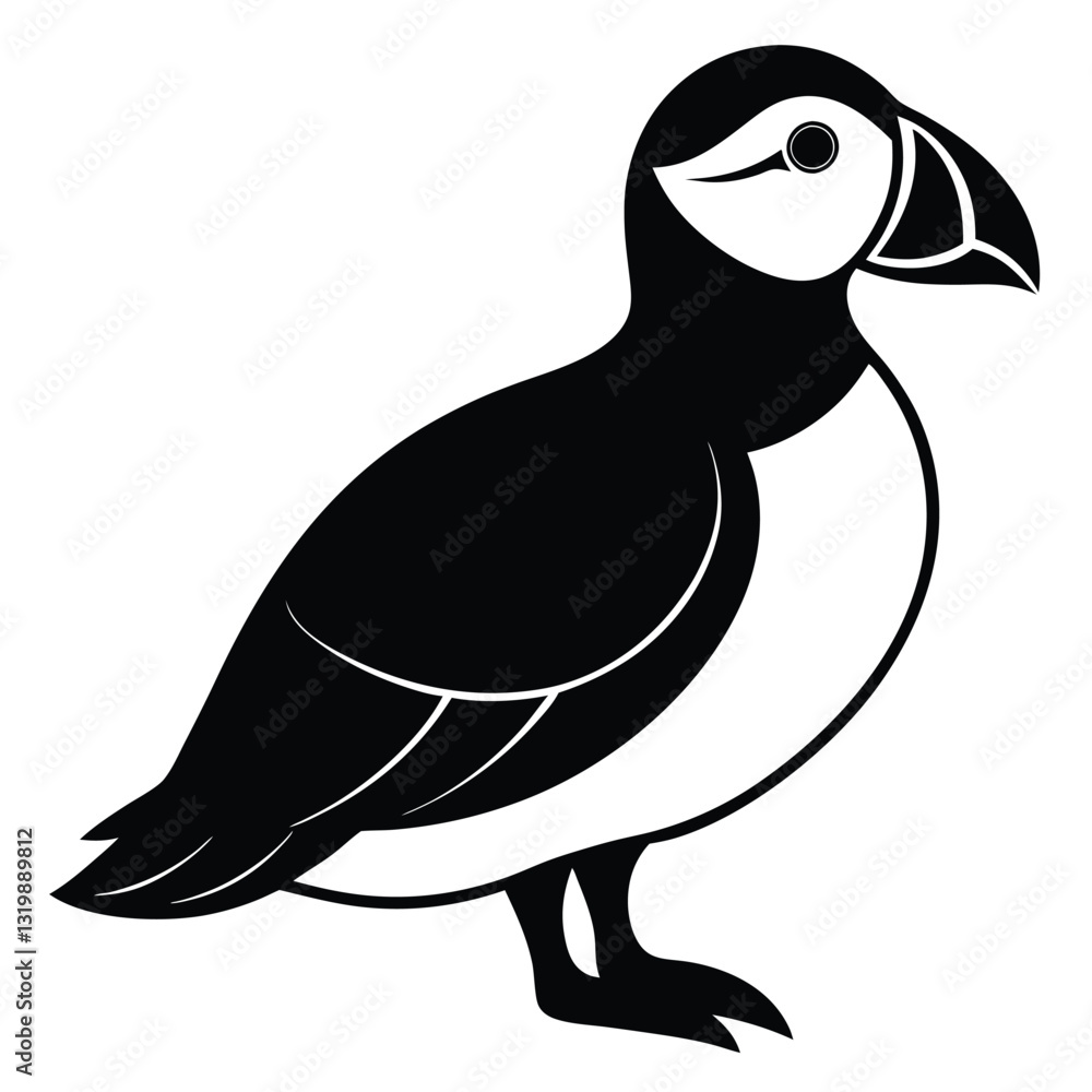 Fototapeta premium vector illustration of a cartoon bird
