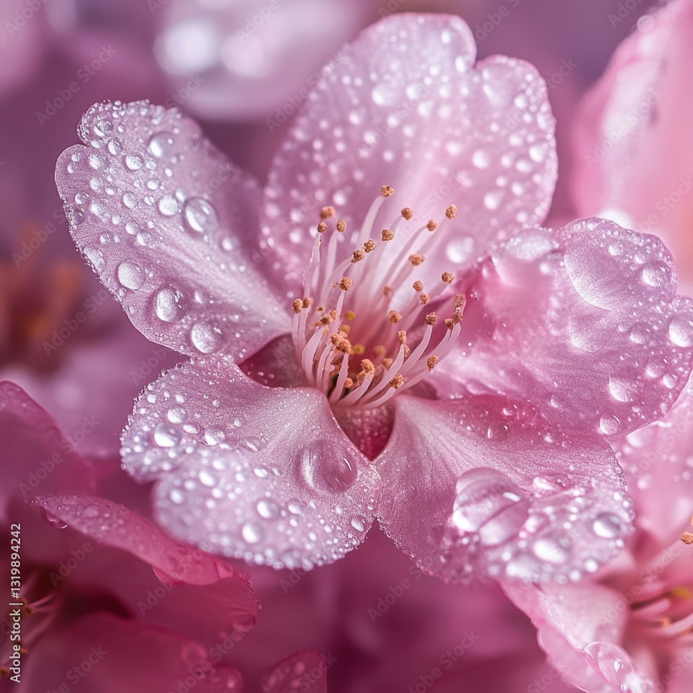 Close-up of a Delicate Pink Blossom Close-up of a Delicate Pink Blossom