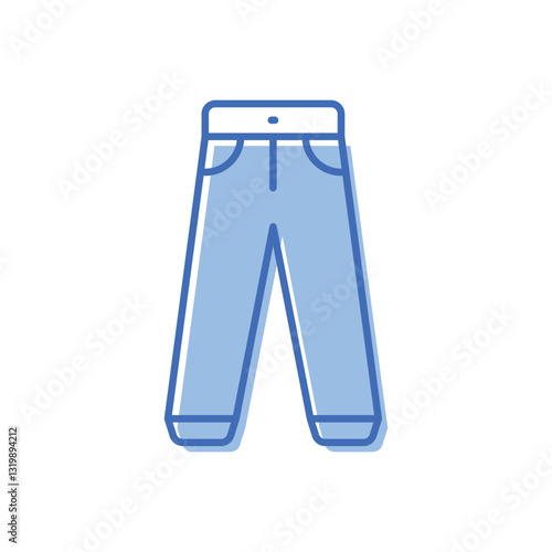 Trousers Vector icon