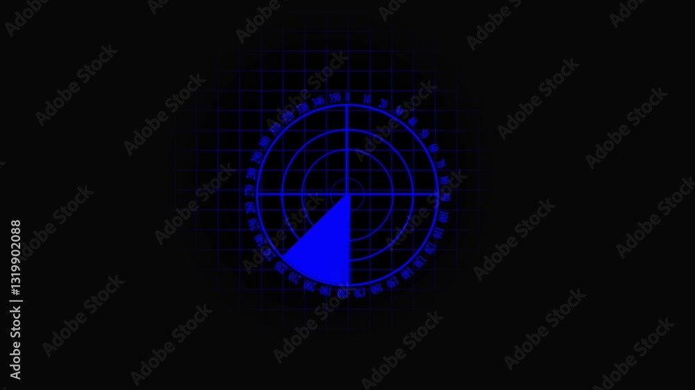Radar screen animation on black background. motion background. Sonar screen for submarine and ship. Radar detecting vessels in the ocean. Navigation monitor. Radar screen animation on black background. motion background. Sonar screen for submarine and ship. Radar detecting vessels in the ocean. Navigation monitor.