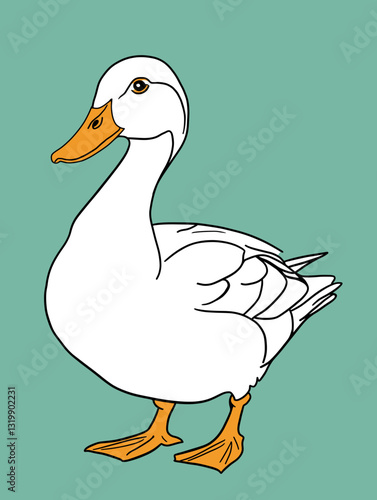 duck vector drawing