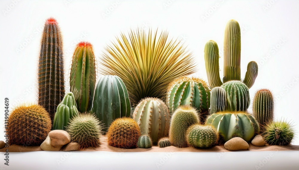 cactus on the white