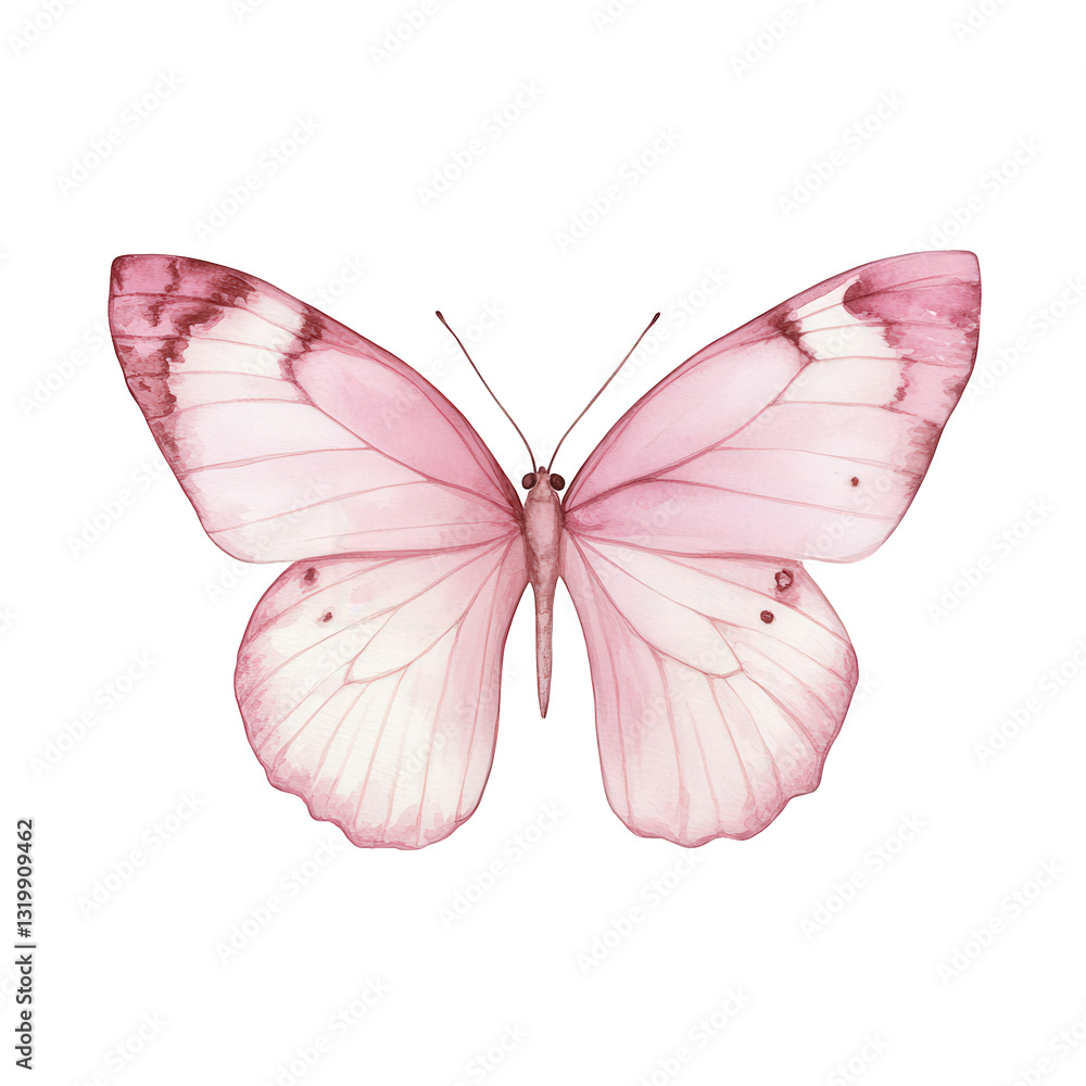 illustration of a pink butterfly showcasing its intricate wing patterns and soft colors often used in design art or educational materials illustration of a pink butterfly showcasing its intricate wing patterns and soft colors often used in design art or educational materials