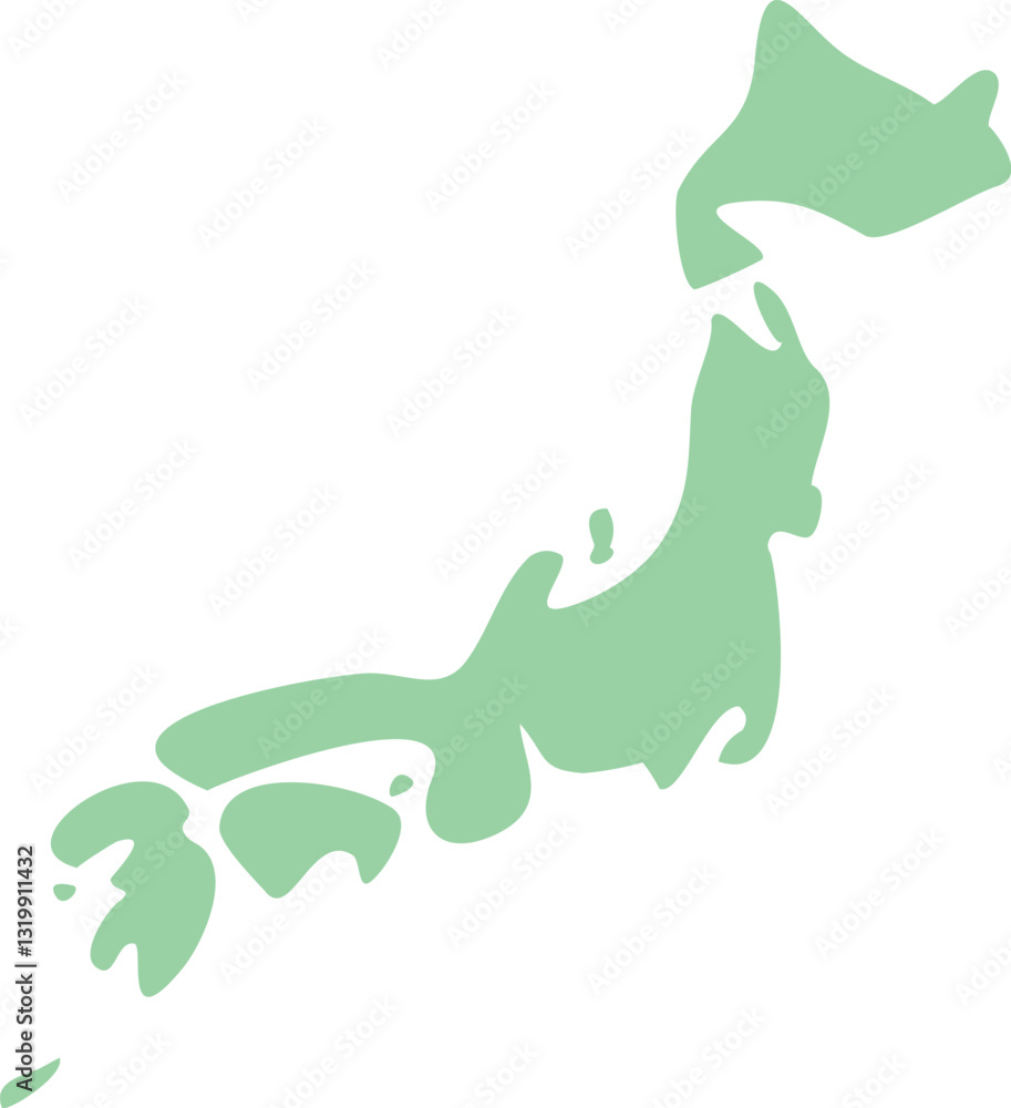 Fototapeta premium 日本地図