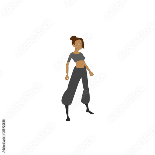 3 4 VIEW OF A YOUNG LADY