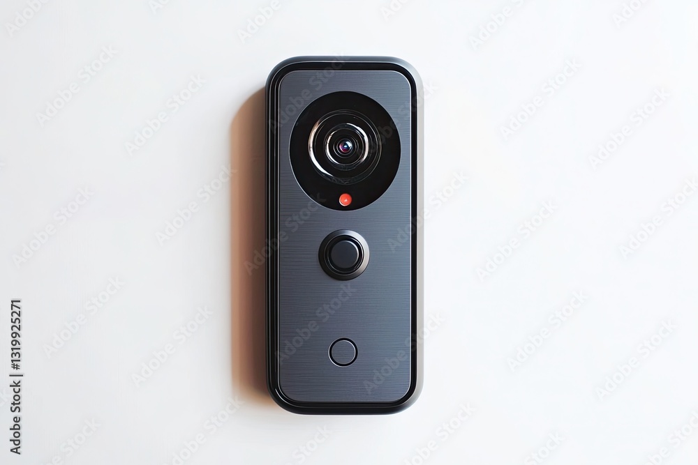 Fototapeta premium Video doorbell isolated on white background