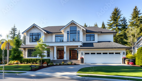 Luxurious new construction home in Bellevue, WA , with white tonespng