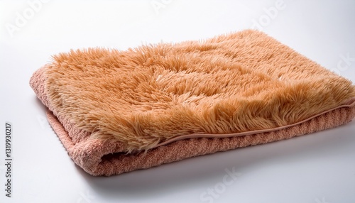 soft plush bath mat for comfortable bathroom experience realistic texture on white background