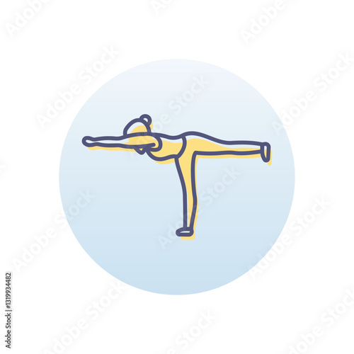 Photography Gymnastics Vector icon