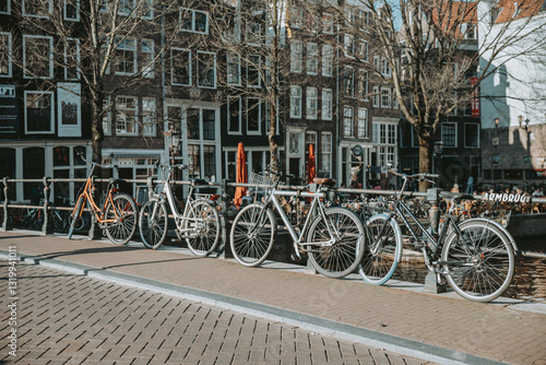 Photography Les vélos dans la ville de Amsterdam au Pays-Bas