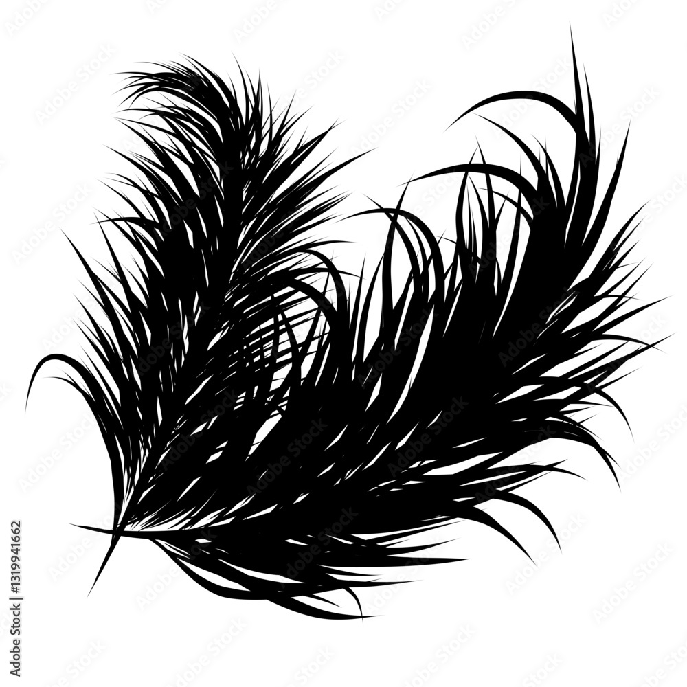 Obraz premium coconut leaf silhouette