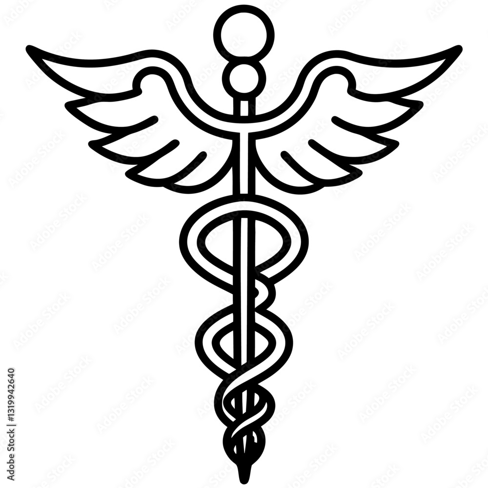 Caduceus Medical Snake Logo Icon Vector - Isolated Symbol for Healthcare & Pharmacy Design, Caduceus medical snake logo icon vector, perfect for healthcare, pharmacy, and hospital branding. Caduceus Medical Snake Logo Icon Vector - Isolated Symbol for Healthcare & Pharmacy Design, Caduceus medical snake logo icon vector, perfect for healthcare, pharmacy, and hospital branding.