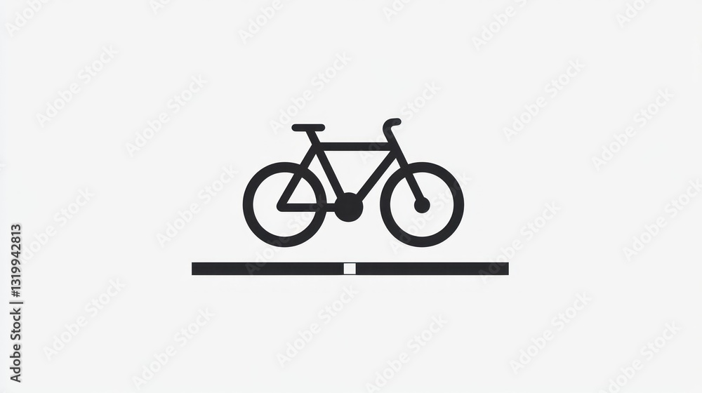 Bicycle Icon Bike Symbol Cycle Parking Sign Simple Bicycle Illustration Minimalist Bike Des Bicycle Icon Bike Symbol Cycle Parking Sign Simple Bicycle Illustration Minimalist Bike Des