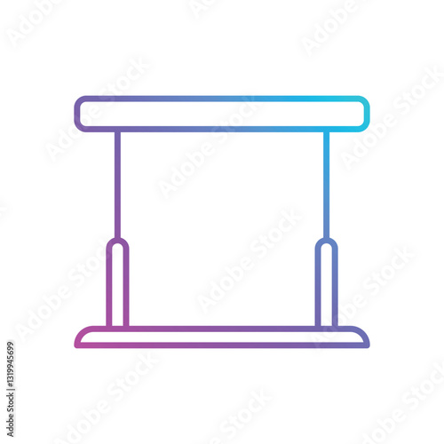 Parallel Bars Vector icon