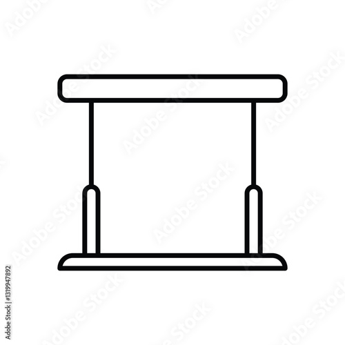 Parallel Bars Vector icon