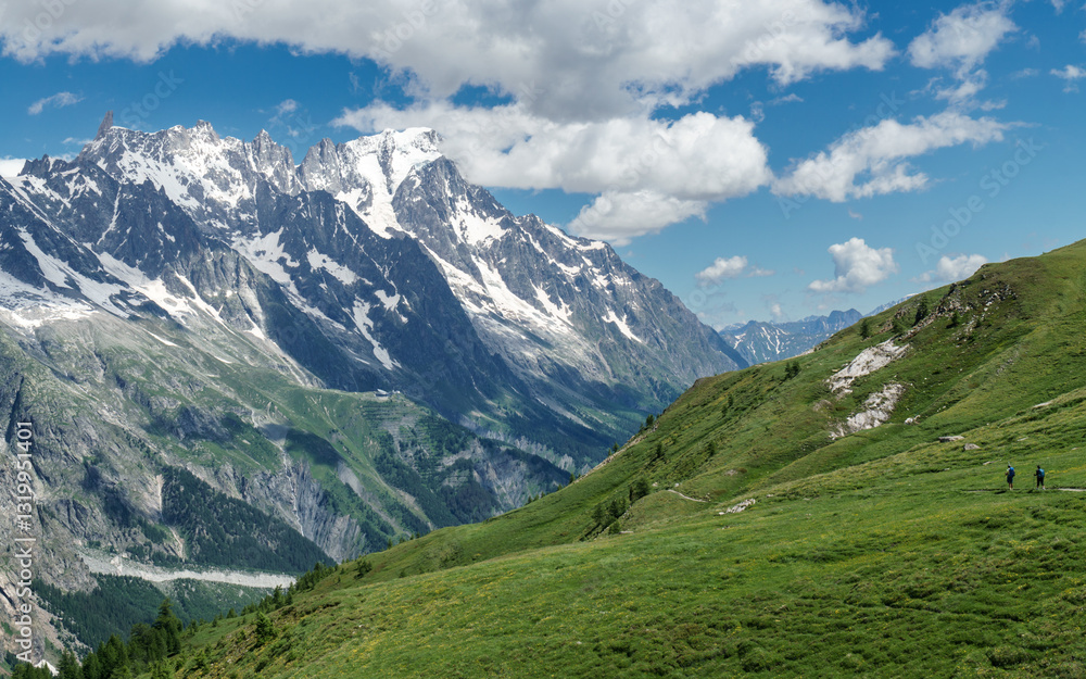 Fototapeta premium mountain landscape in summer Alpy sabaudzkie italy