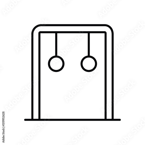 Gymnastic Rings Vector icon