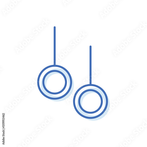 Gymnastic Rings Vector icon