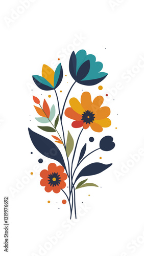vector illustration of a flower bouquet