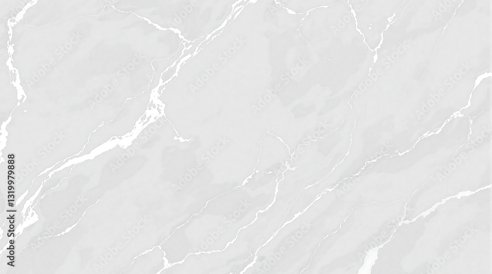 Naklejka premium White Marble Texture Background: Elegant Stone Surface with Natural Veins for Interior Design & High-Resolution Graphic Resources
