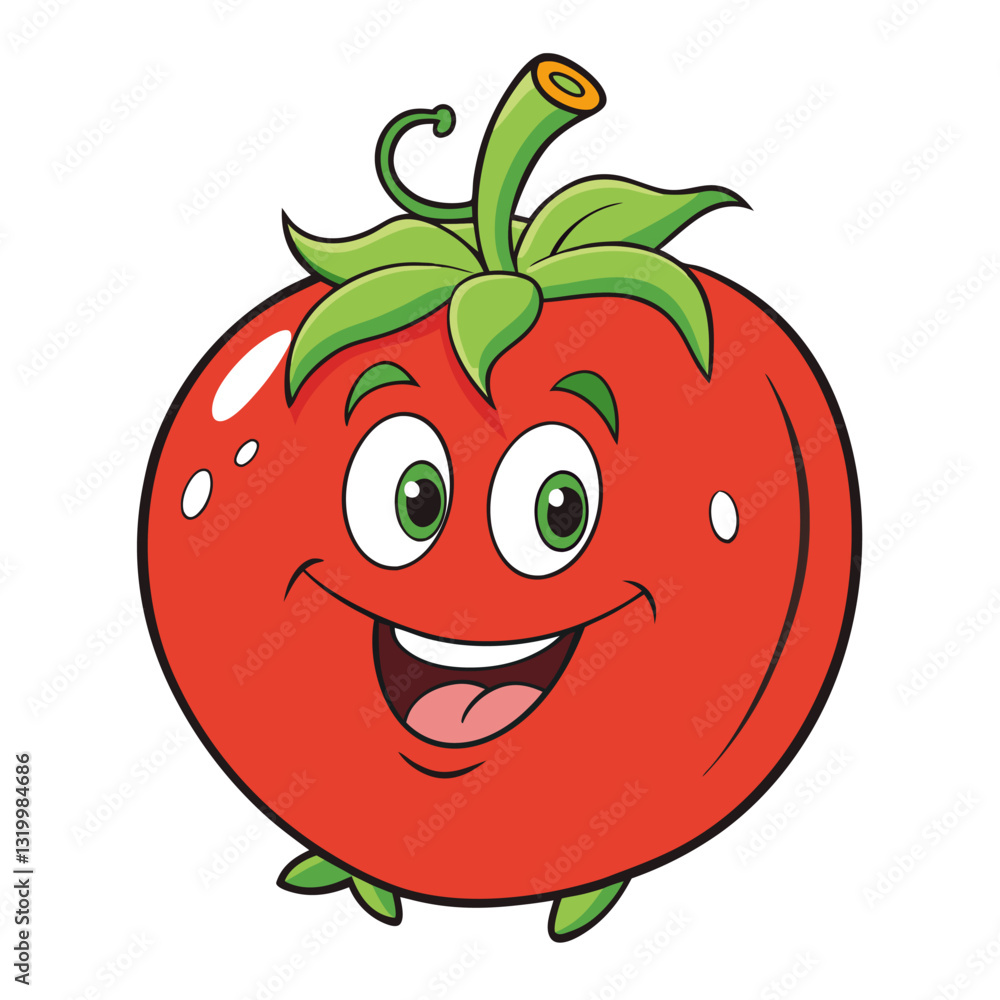 Vector Tomato Illustration with White Background – Clipart, Cartoons, Line Art Design, Create a vibrant tomato vector illustration for your projects with a white background Vector Tomato Illustration with White Background – Clipart, Cartoons, Line Art Design, Create a vibrant tomato vector illustration for your projects with a white background