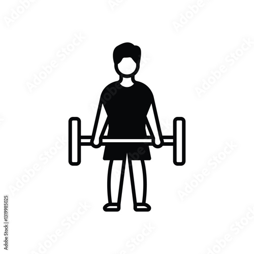 Strength Traning Vector icon