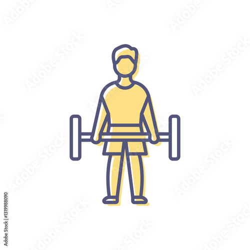Strength Traning Vector icon