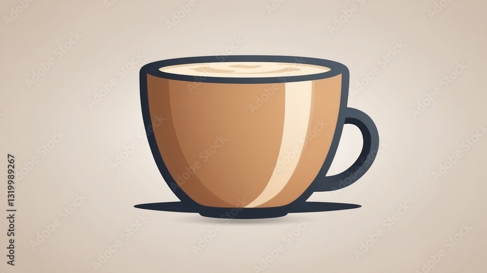A steaming cup of coffee with frothy milk perfect for morning routines and cozy moments A steaming cup of coffee with frothy milk perfect for morning routines and cozy moments