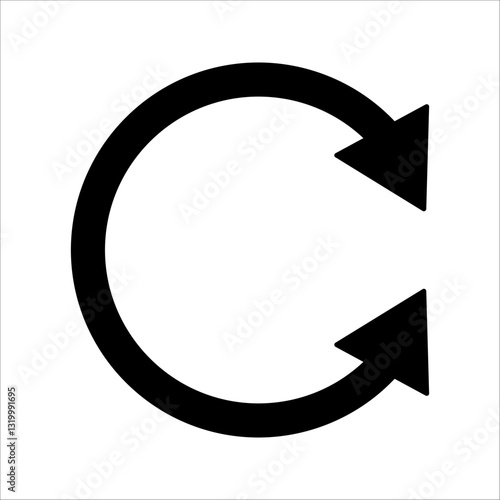 diameter Icon Symbol isolated white background. vector illustration. color editable.