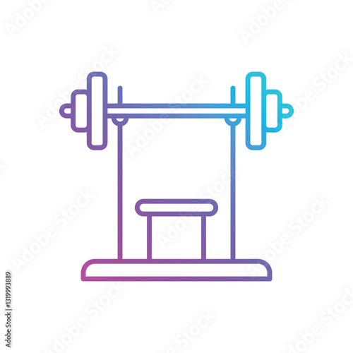 Weightlifting Machine Vector icon