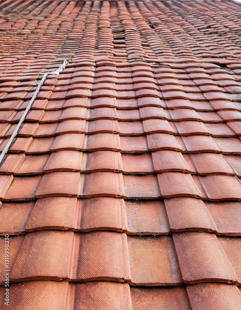 Detailed Roof Tile Pattern on Modern Home Architecture Detailed Roof Tile Pattern on Modern Home Architecture