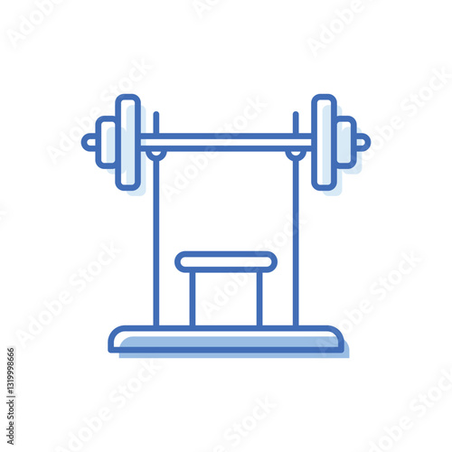 Weightlifting Machine Vector icon