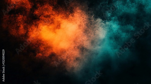 Wallpaper Mural Dynamic Orange and Red Fire Smoke Texture Background with Explosive Light and Energy Torontodigital.ca