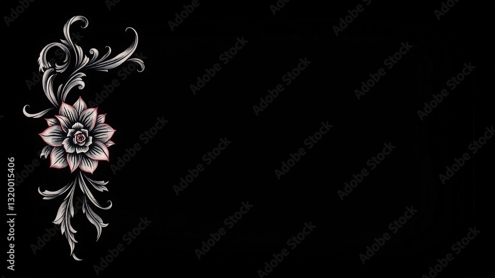 Abstract Tattoo Design Background with Copy Space Abstract Tattoo Design Background with Copy Space