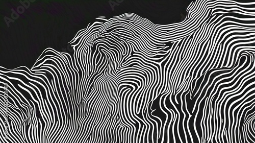 Seamless Zebra Stripe Pattern Vector Texture for Modern Wallpaper Design and Decoration