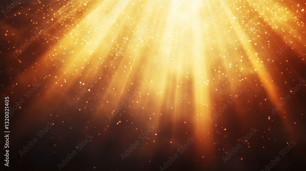 Bright Starry Night Illustration with Glowing Rays in Cosmic Galaxy Design Bright Starry Night Illustration with Glowing Rays in Cosmic Galaxy Design