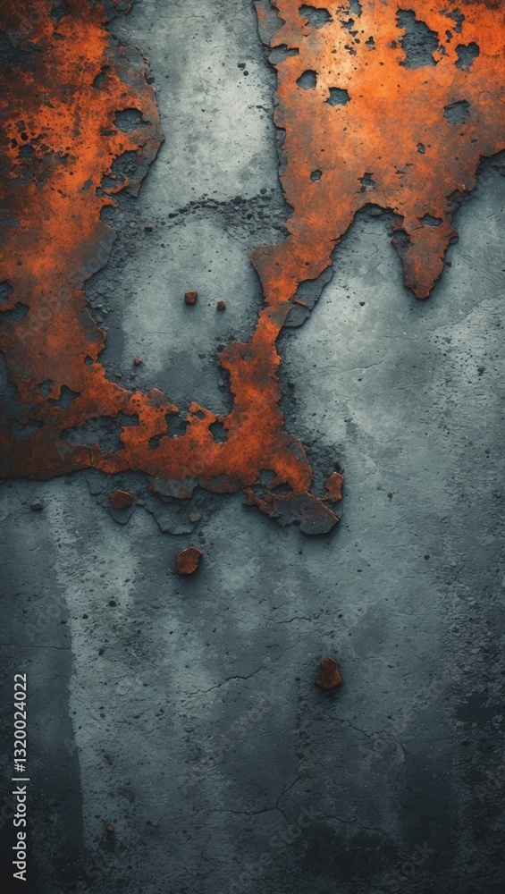 Grunge Texture. Monochrome retro grunge texture illustration. Abstract background featuring aged rust. Suitable for usage in posters, banners, and designs. Concrete floor texture for creative proje...